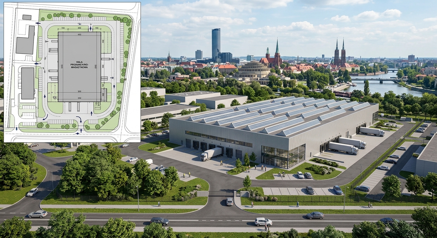 Nowoczesna hala dla biznesu we Wrocławiu